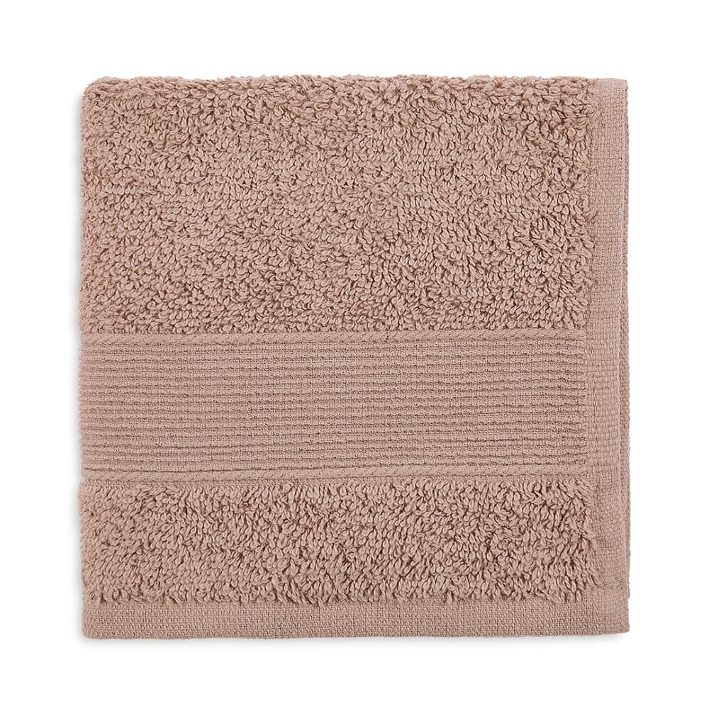 100% Cotton Harmonry Combed Face Towel- Pack Of 12 (Cameo Pink, Almond, Coastal Blue)
