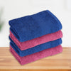100% Cotton Harmony Combed Hand Towel- Pack Of 4  (Cobalt, Mulberry)