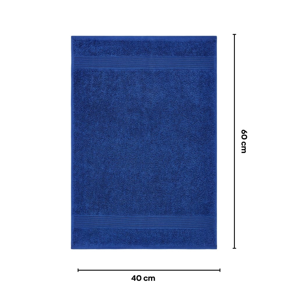 100% Cotton Harmony Combed Hand Towel- Pack Of 4 (Cobalt, Mulberry)