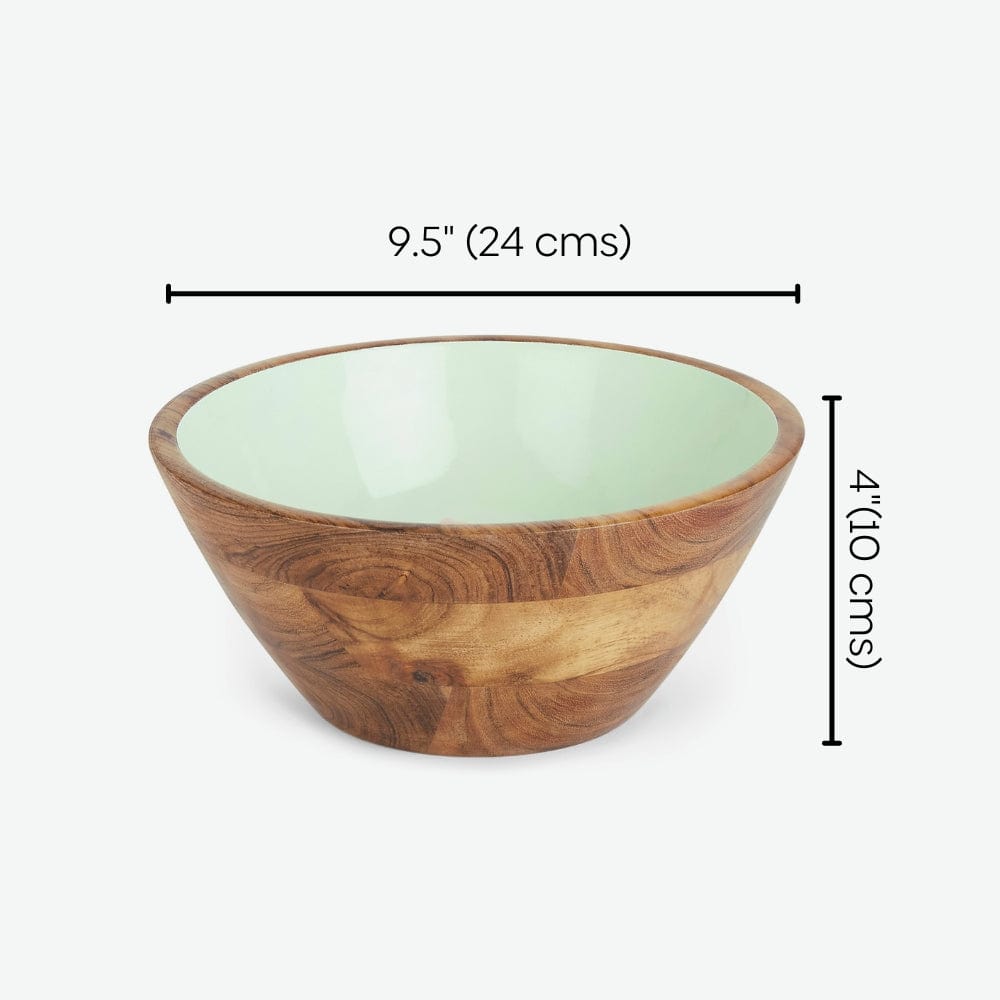 Bird and bloom wood Bowl, Large