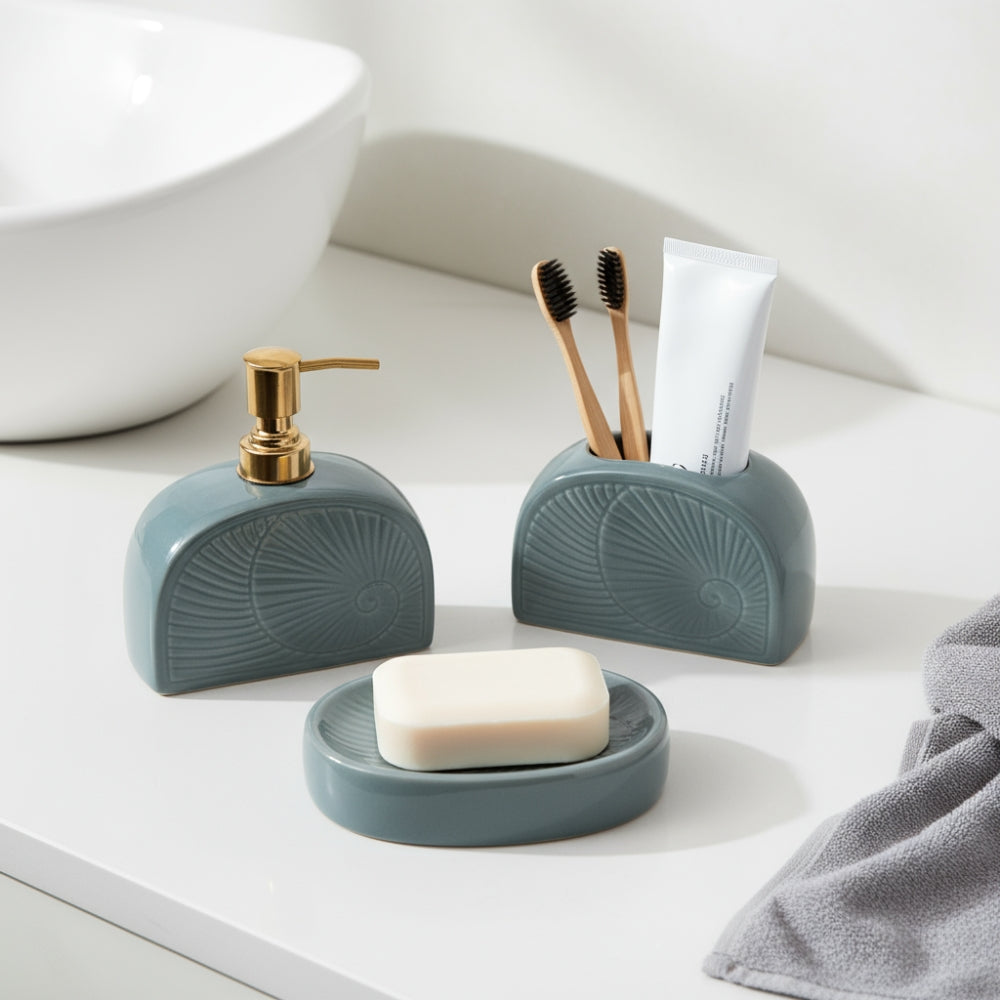 Minted Grace Bathroom Set- Mint