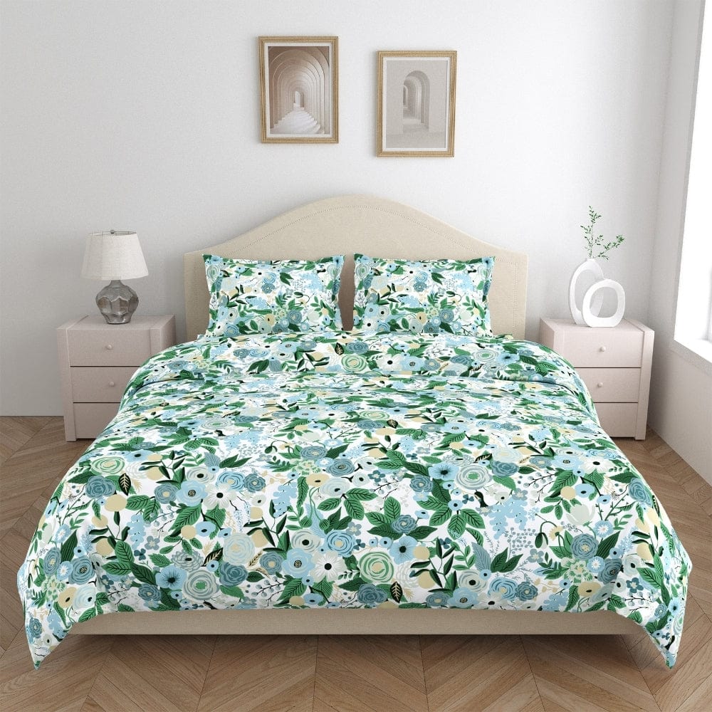 Wildflower Dream 100% Cotton Double Size Bedsheet, 144 TC