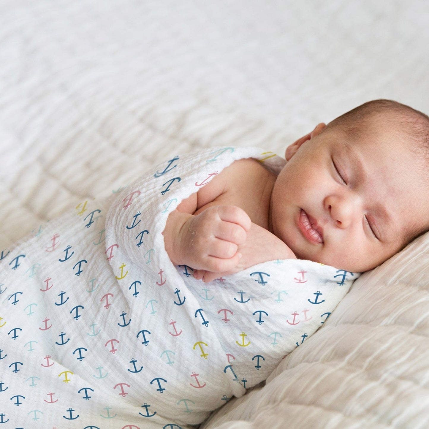 Nautical Collection 100% Cotton Muslin Swaddle Pack Of  5