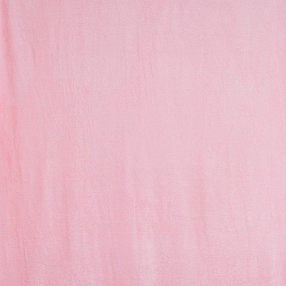 Plain Brush Cloth Super Soft Plush Single Flannel Blanket-Baby Pink