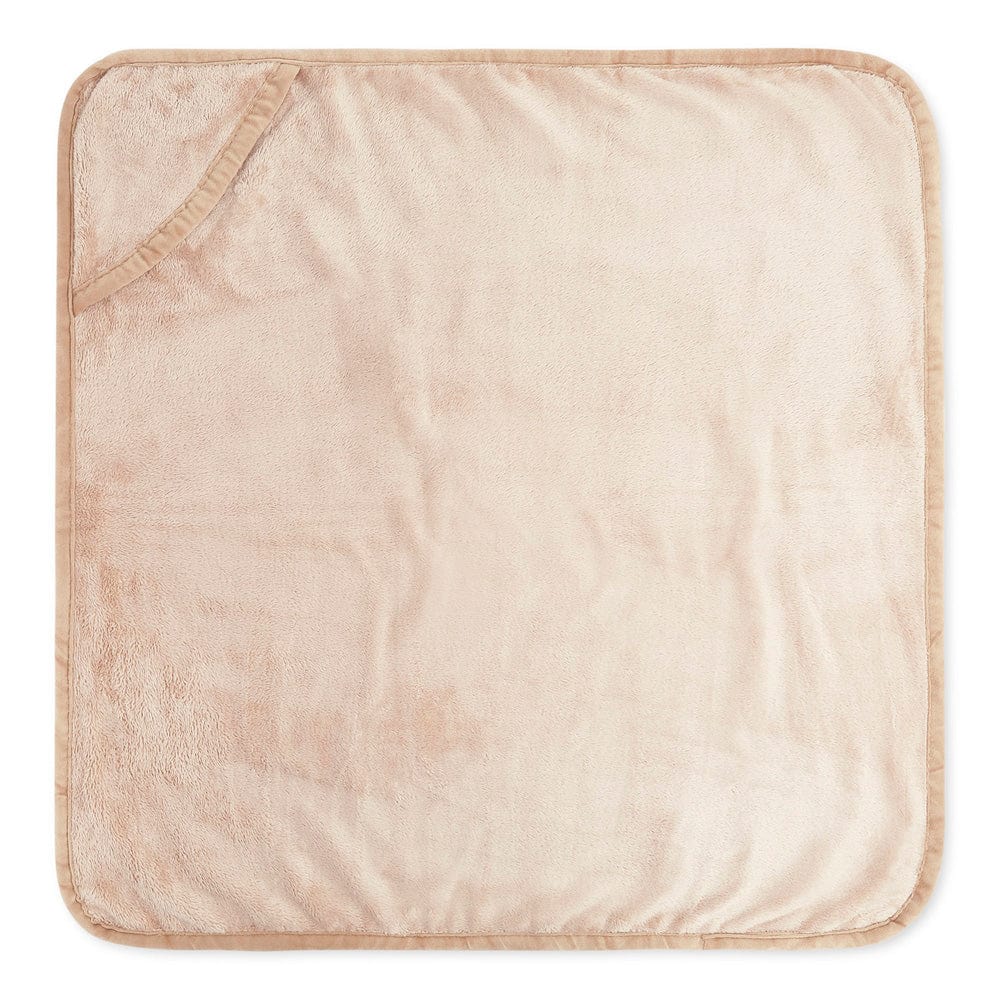 Super Soft Plush Baby hooded Flannel Blanket, Brown