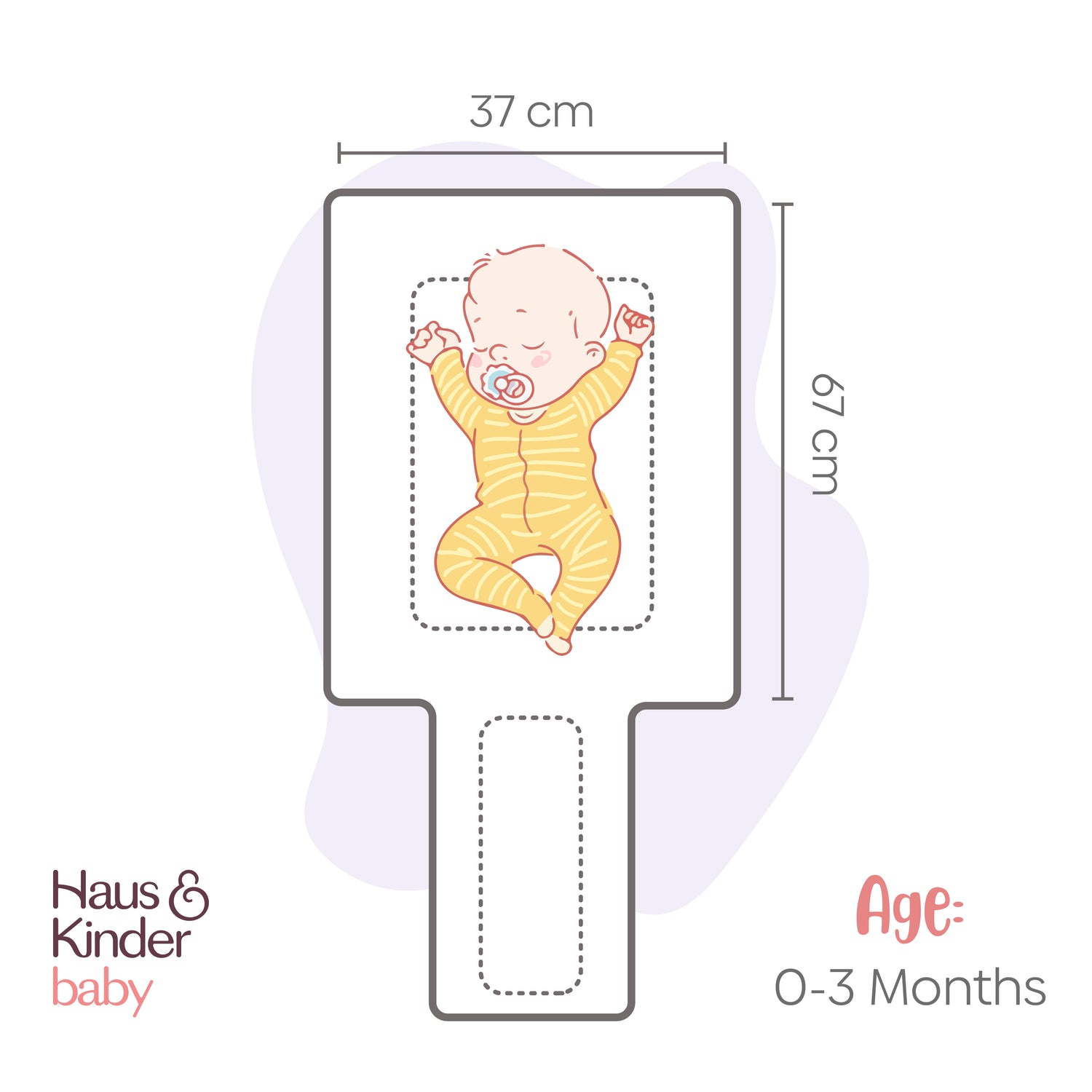 Cotton Carrier Nest / sleeping bag, ( Newborn - 3 Months)