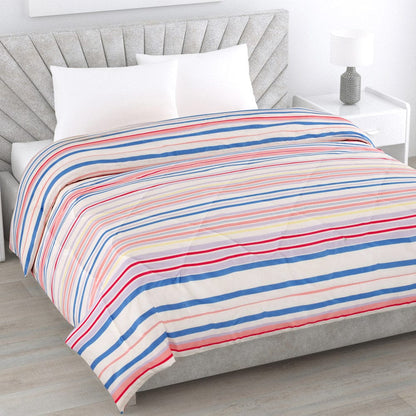 Print Microfibre Reversible Comforter Single/Double Bed Size