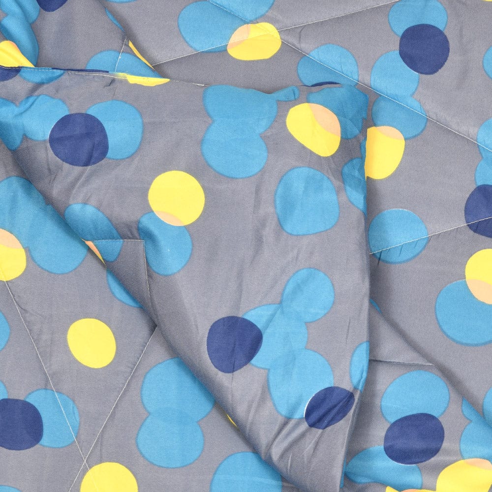 Polka Bubbles Microfibre Reversible Comforter Single/Double Bed Size