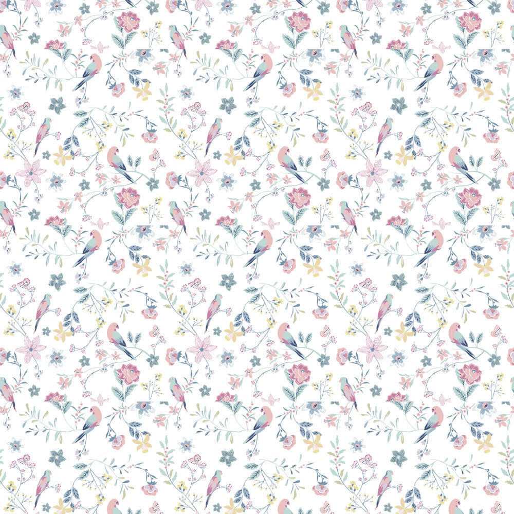 Exotic Wings, 100% Cotton Double Fitted Bedsheet, 186 TC