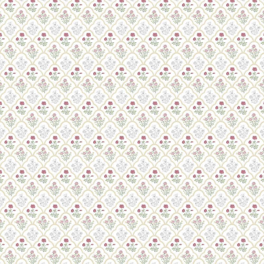 Rose Serenity, 100% Cotton King Size Bedsheet, 186 TC