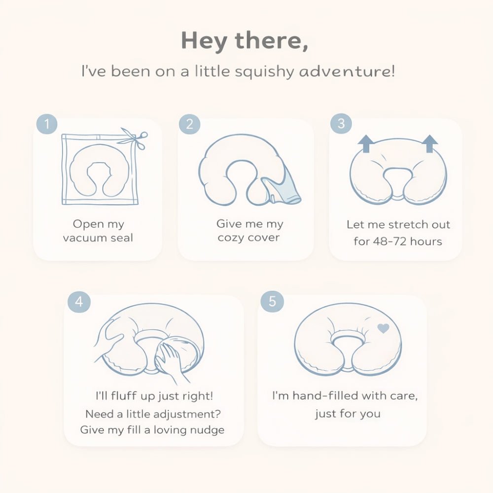 Fiona 100% Cotton Multipurpose Feeding/Nursing pillow - Feeding Pillow | haus & kinder