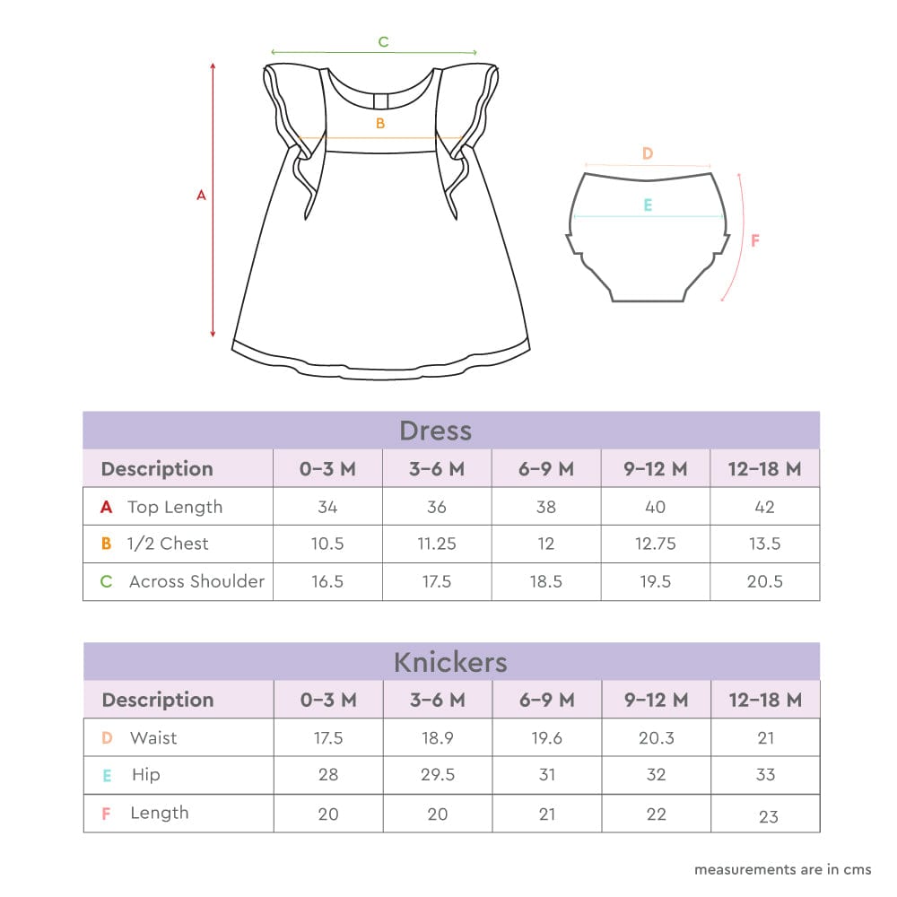 100% Cotton Cap Sleeve Girl Frock With Bloomer, White