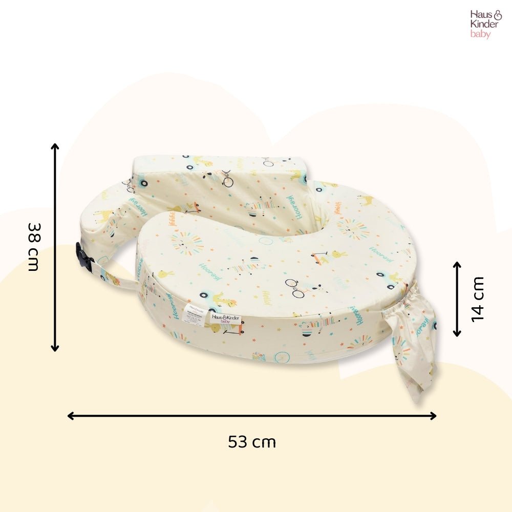 Animal Circus Feeding Pillow- Posture Support With Pocket 0-12 month - Feeding Pillow | haus & kinder