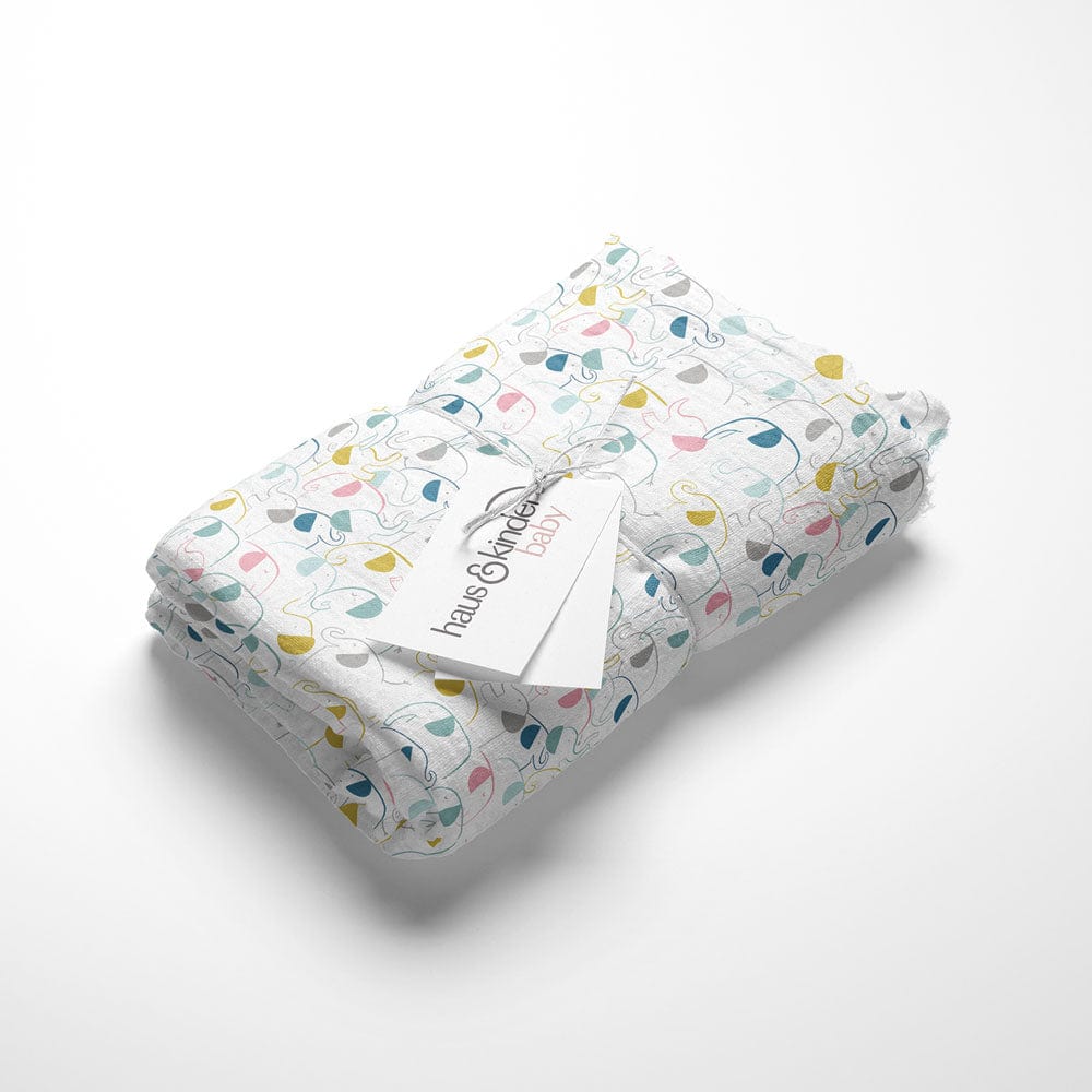 Seashell Collection 100% Cotton Muslin Swaddle Pack of 2