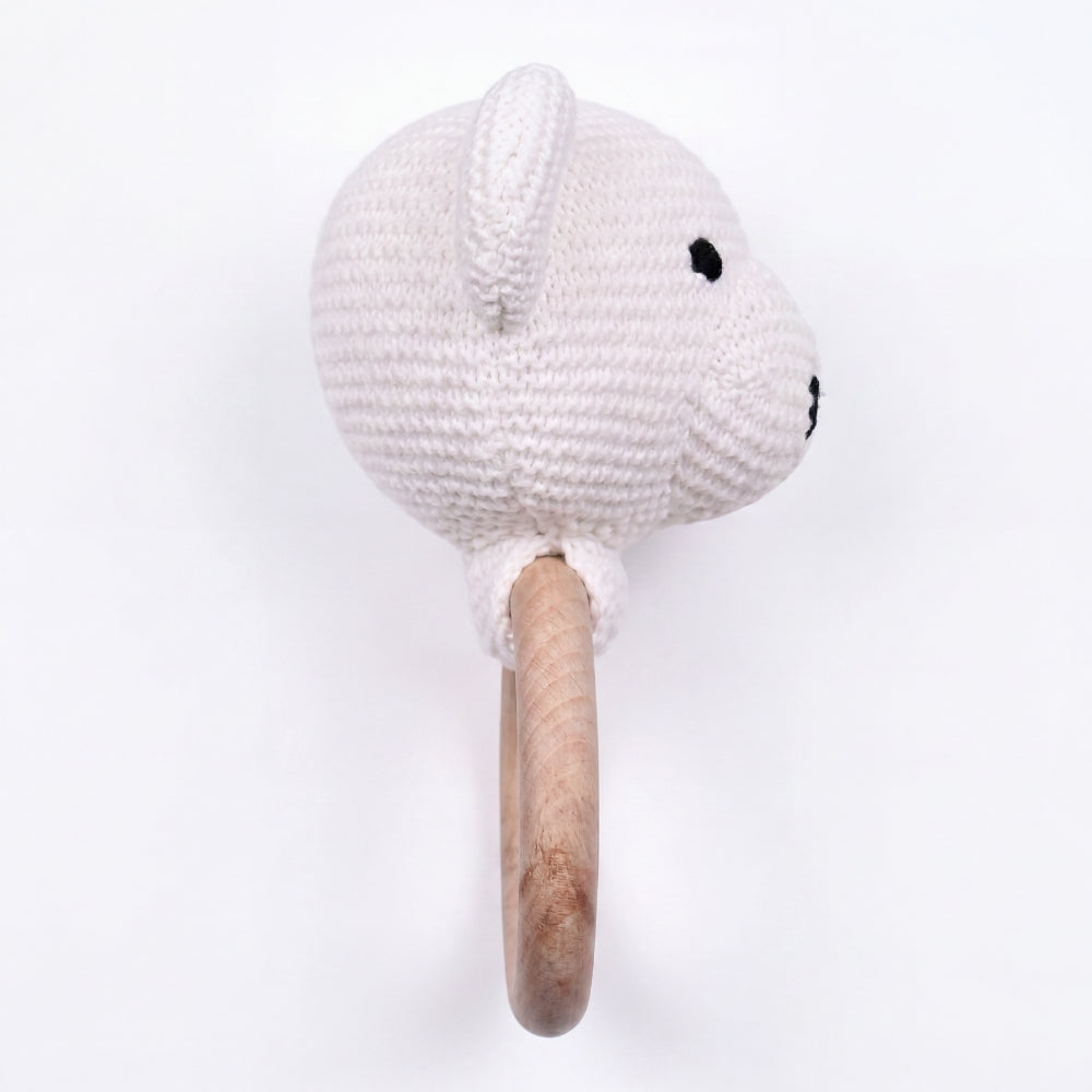 Teether- Muffin, White