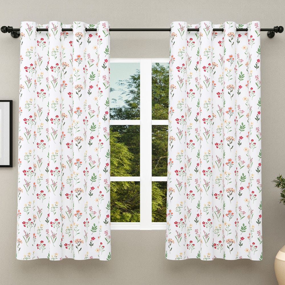 Floral Clusters Curtain Set