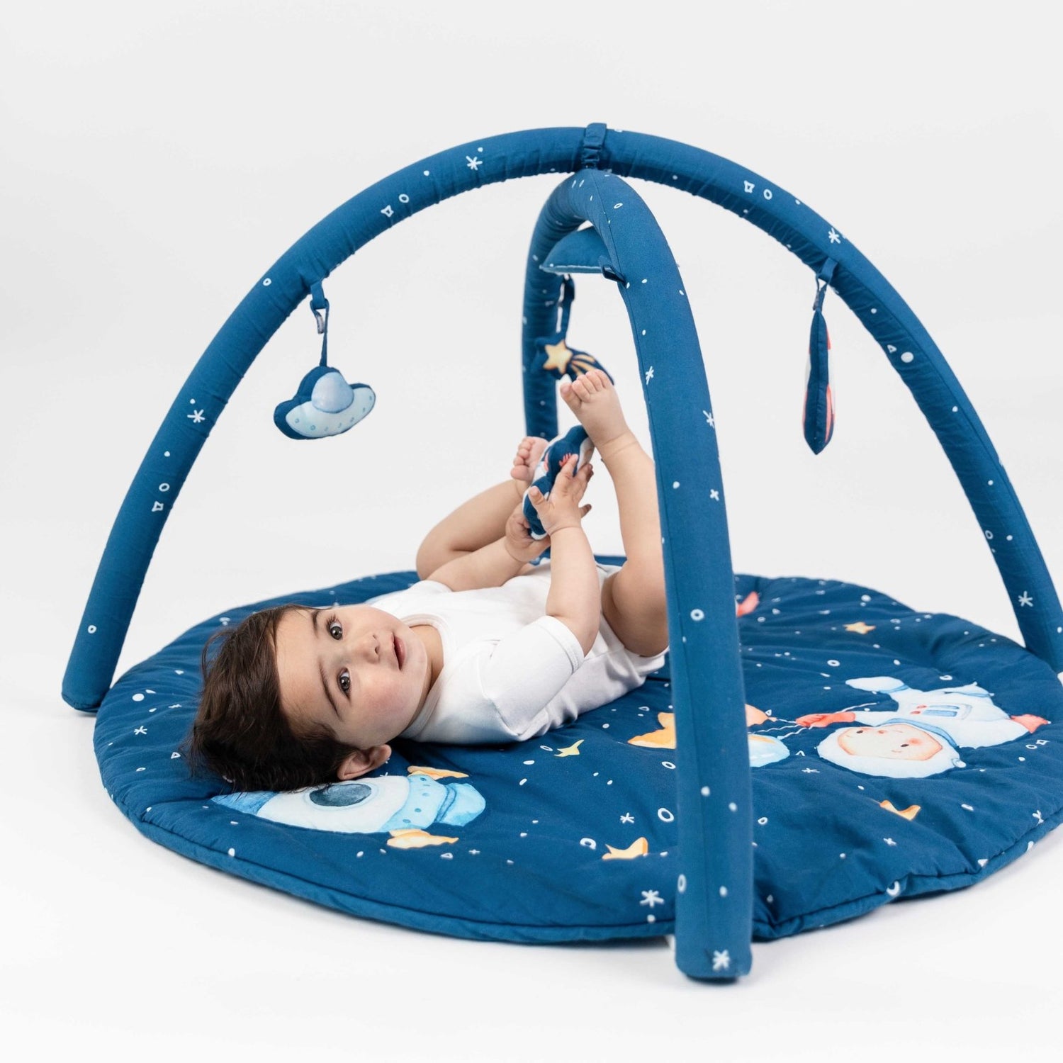 Spacewalk Baby Activity Gym with set of 5 rattles - Play Gym | haus & kinder