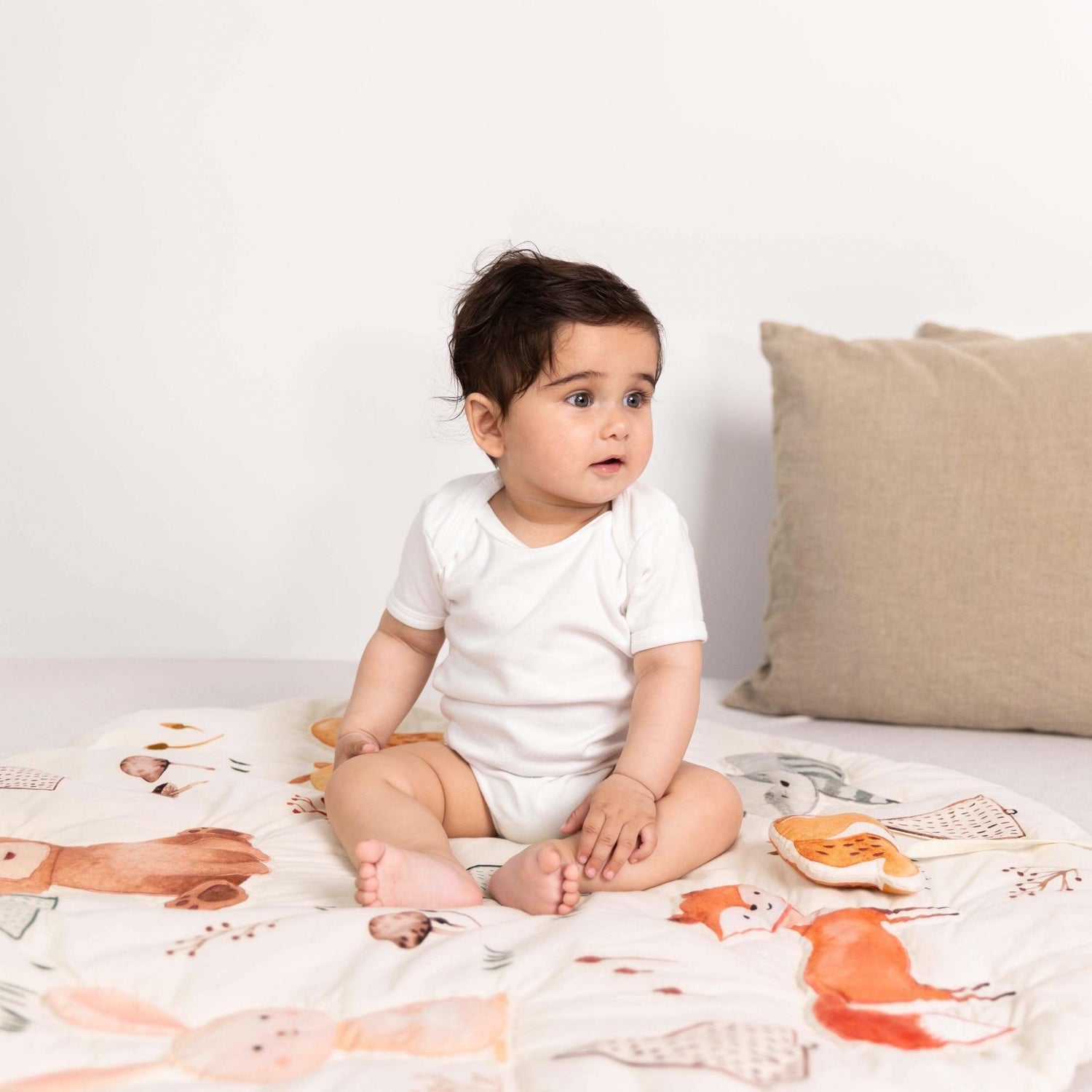 Woodland Animals Baby Activity Mat with Animal Rattles - Play Mat | haus & kinder