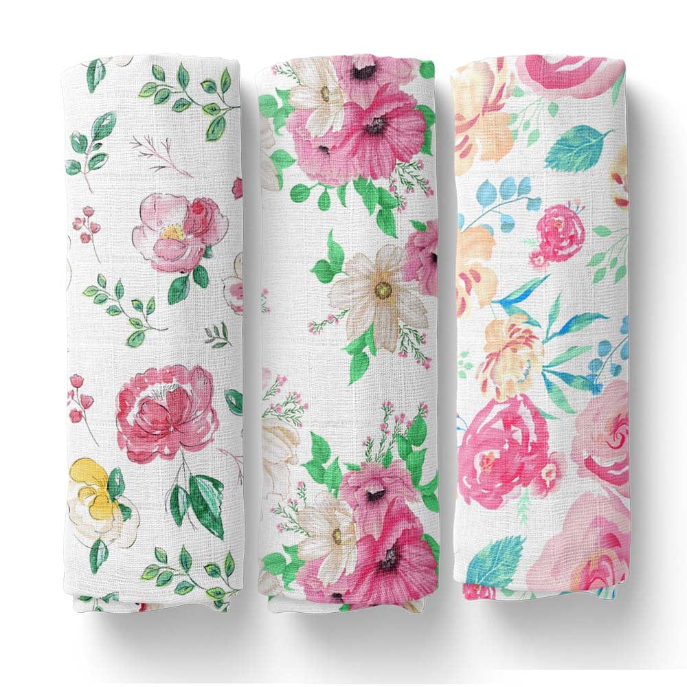 Muslin Swaddles, Pack Of 3