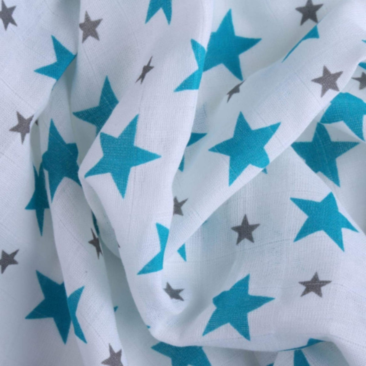 Chevron Stripes 100% Cotton Muslin Swaddles, Turquoise, Pack Of 3 - Swaddles | haus & kinder