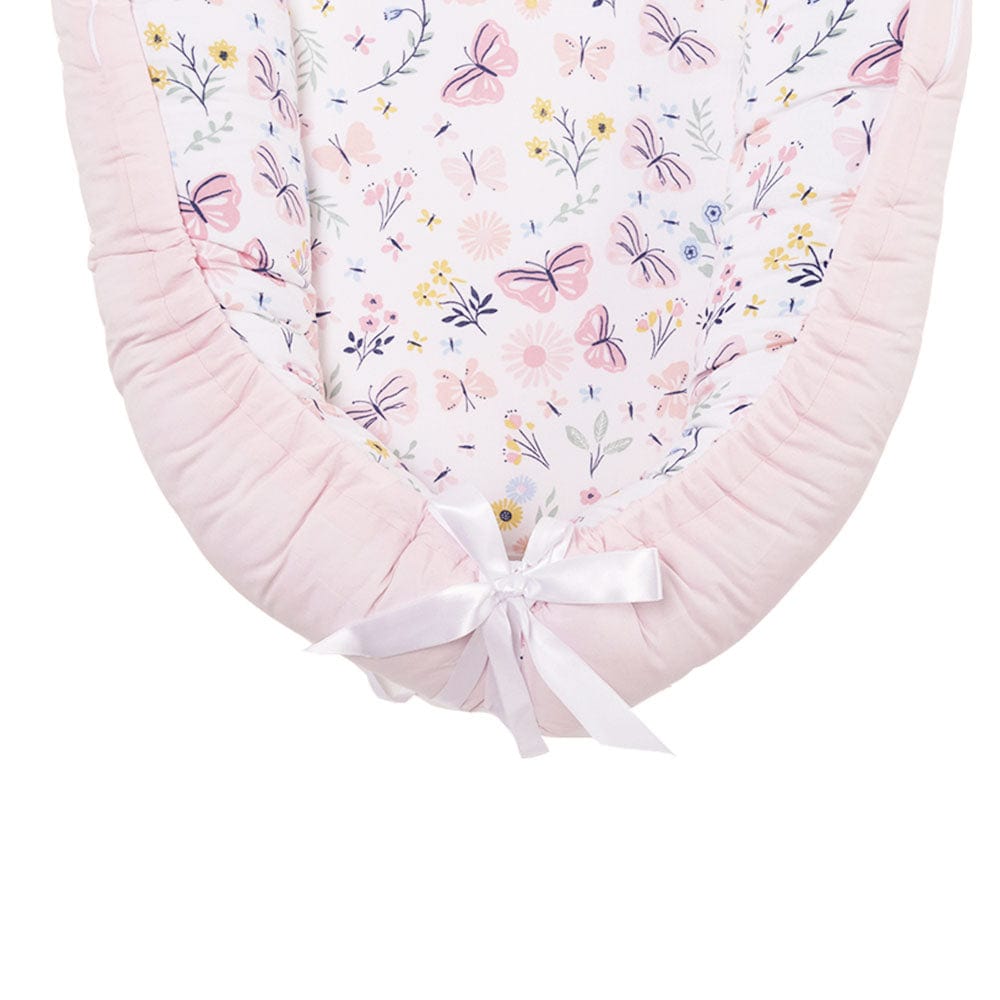 Butterfly Garden Baby Sleeping Nest, Portable Adjustable Newborn Crib Bassinet, 0-24 Months