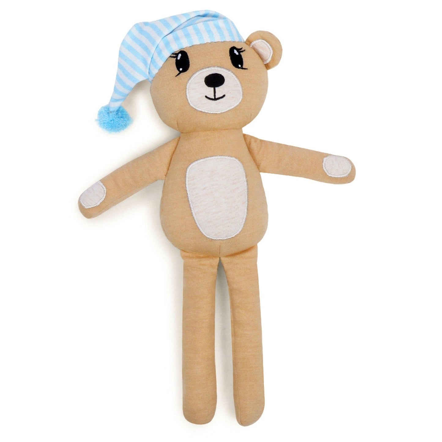 Bear on the moon fleece blanket with Sleepy bear Toy, Pack of 2