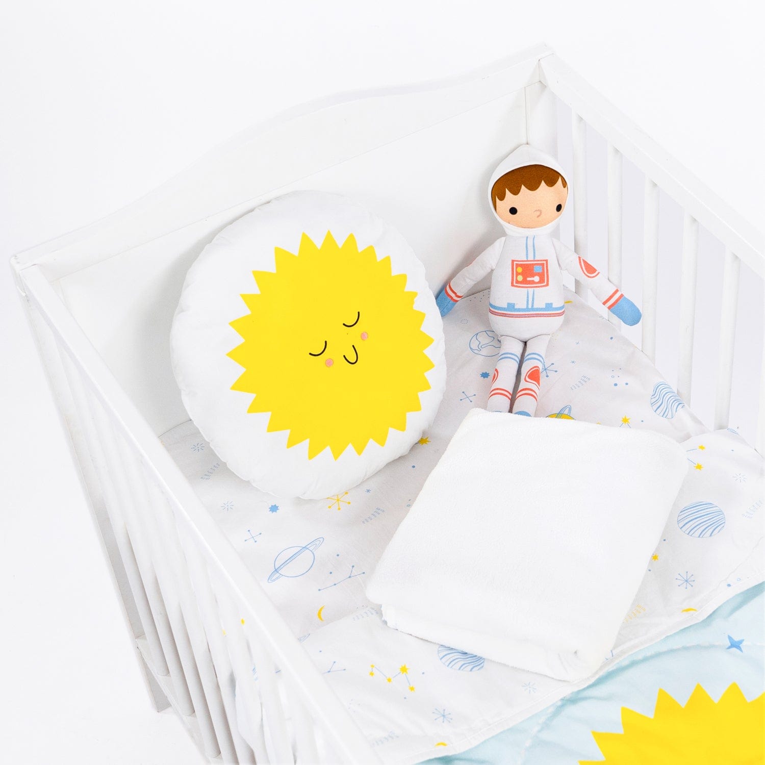 Spacewalk fleece blanket with Space Astronaut Toy, Pack of 2