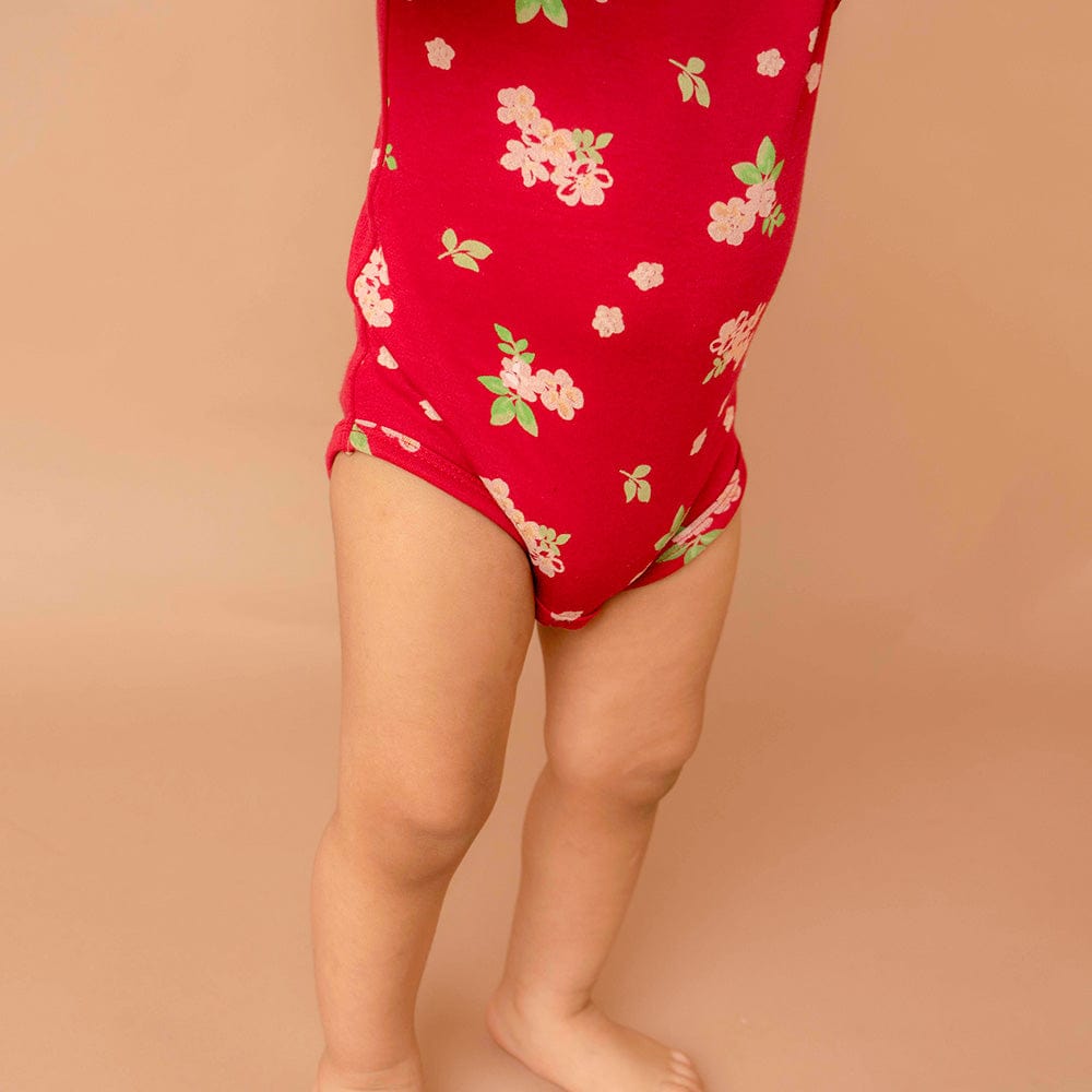 Baby Girl Iris Cherry Blossom Short Sleeve Onesies Pack of 2 Collection
