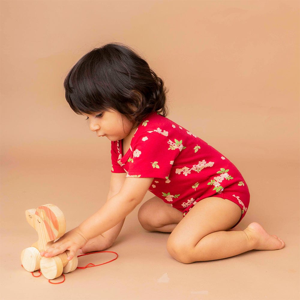 Baby Girl Iris Cherry Blossom Short Sleeve Onesies Pack of 2 Collection
