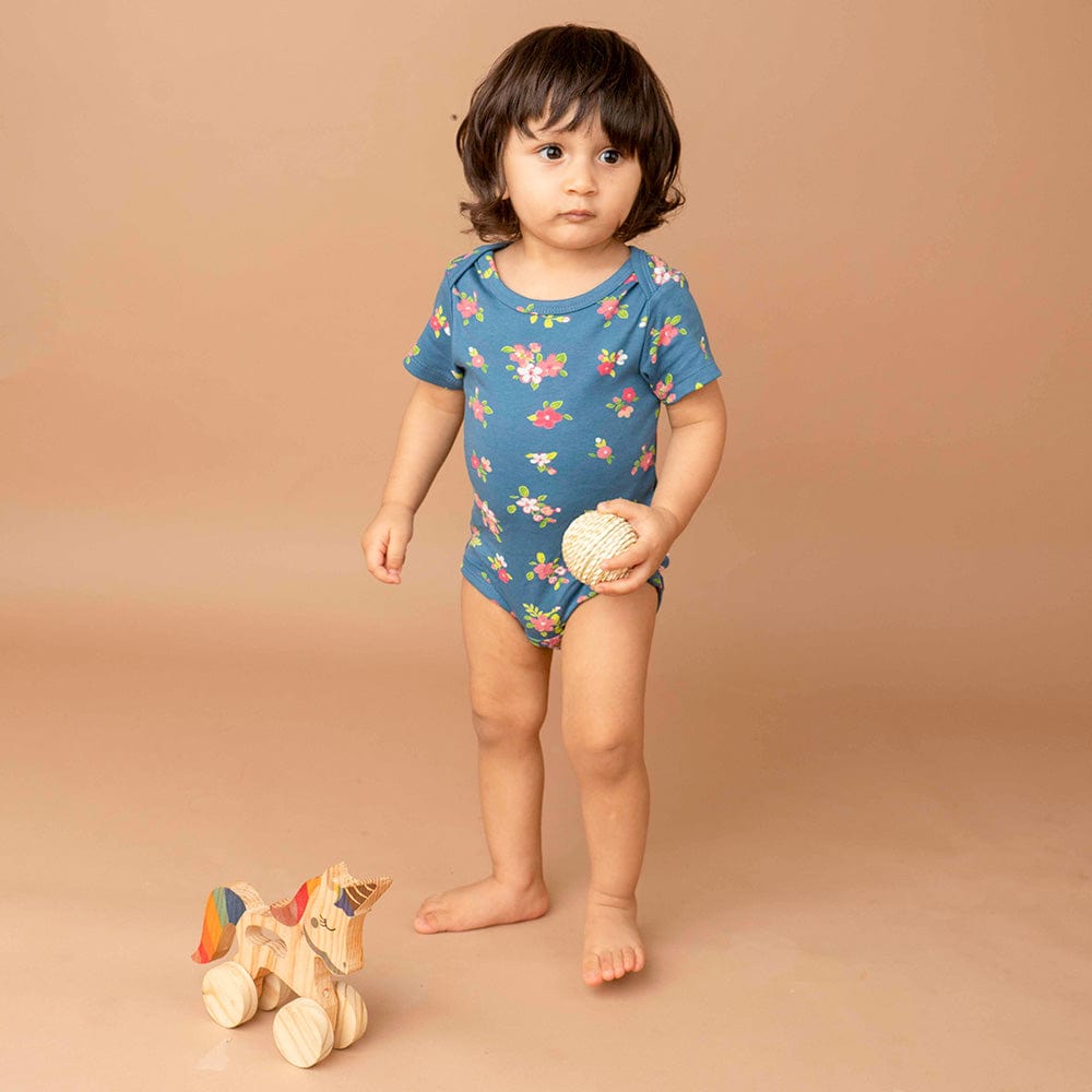 Baby Girl Iris Cherry Blossom Short Sleeve Onesies Pack of 2 Collection