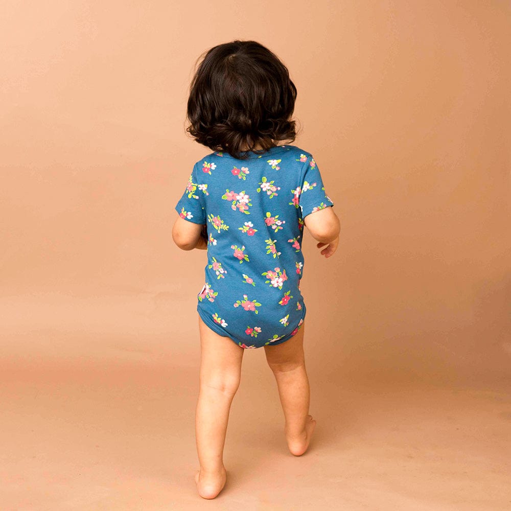Baby Girl Iris Cherry Blossom Short Sleeve Onesies Pack of 2 Collection