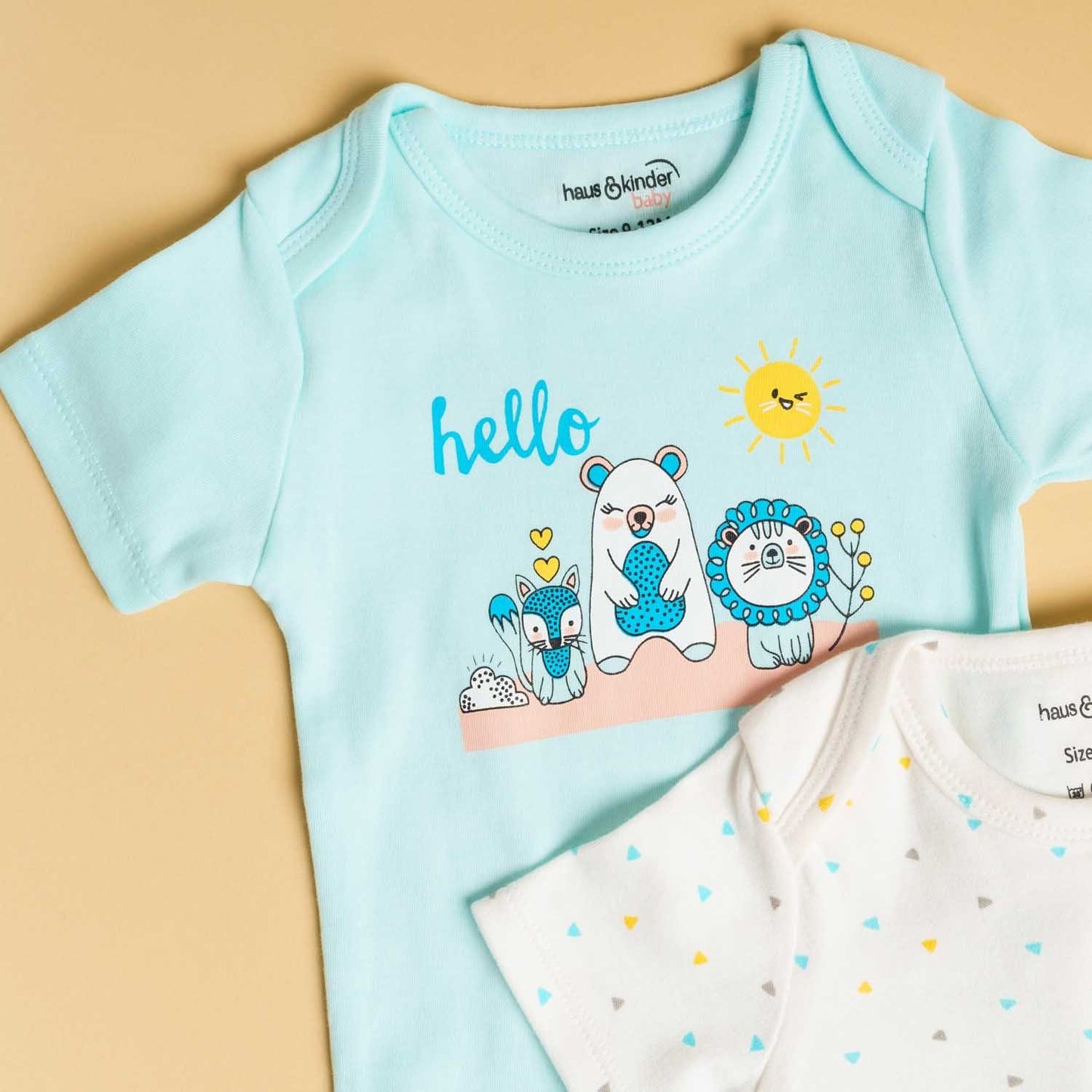 Baby Unisex Confetti Short Sleeve Onesies Pack of 2 Collection