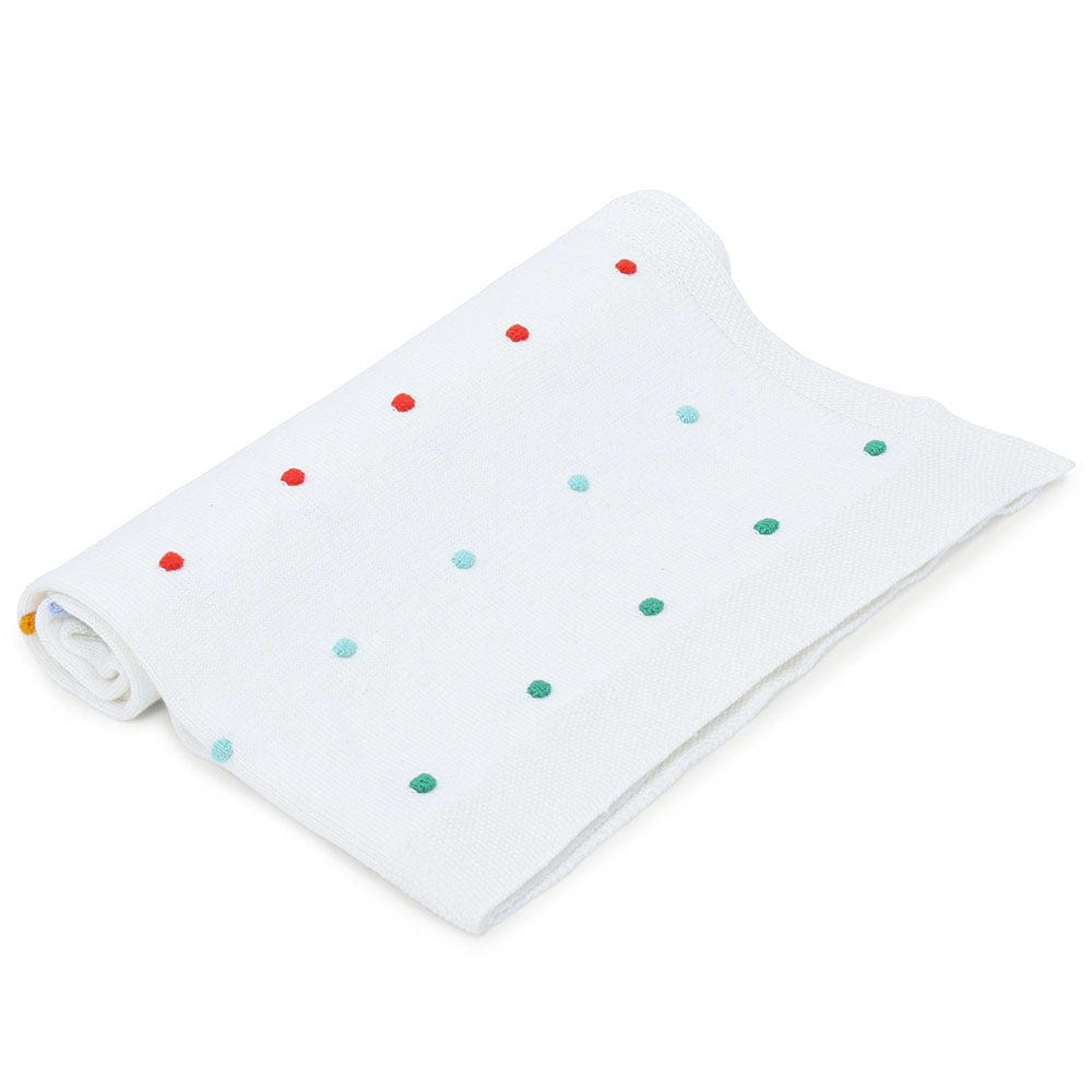 Bubble multicolor 100% pure cotton knitted Summer/AC blanket for baby