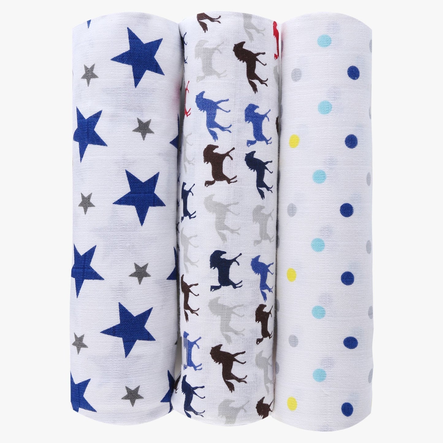 Muslin Swaddles, Pack Of 3