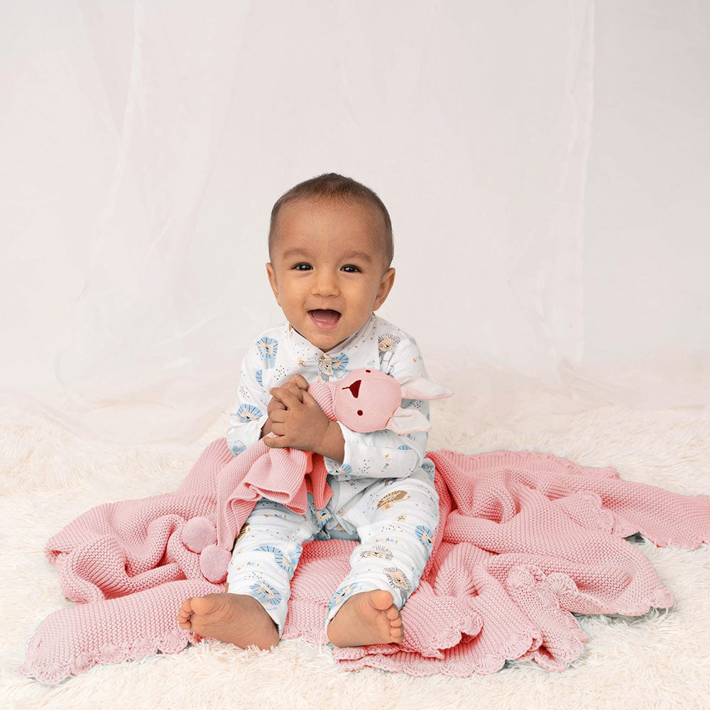 Soft Touch White Pink Frilly Pants - Cuddles and Hugs