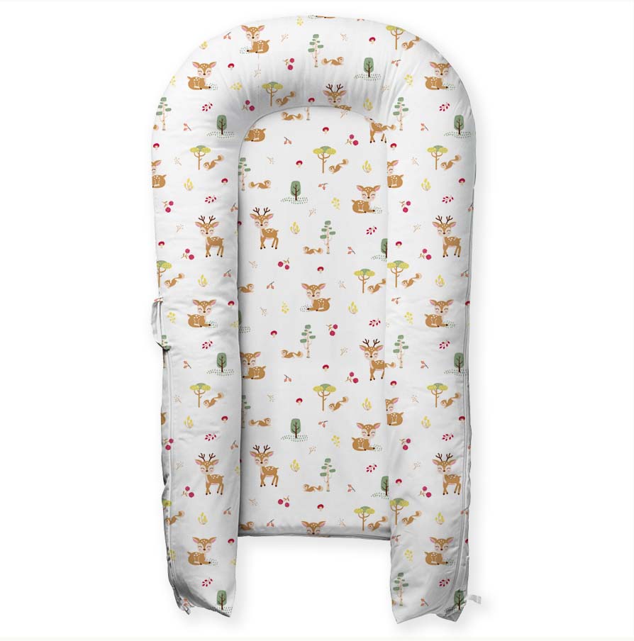 Whimsical Woodland Baby Sleeping Nest, Portable Adjustable Newborn Crib Bassinet, 0-24 Months - Sleeping Nest | haus & kinder