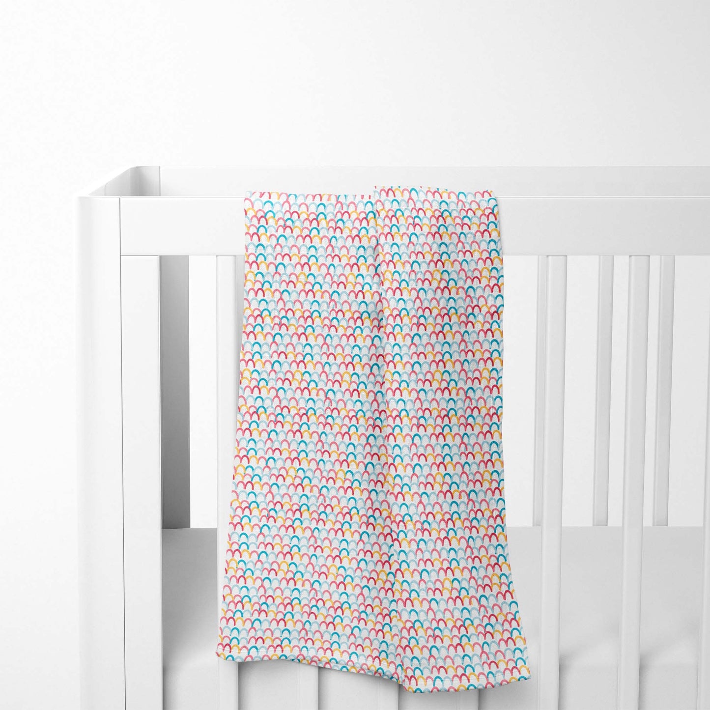 Rainbow Collection 100% Cotton Soft Muslin Swaddles Wrap for Newborn Baby - Pack of 3, Multicolor