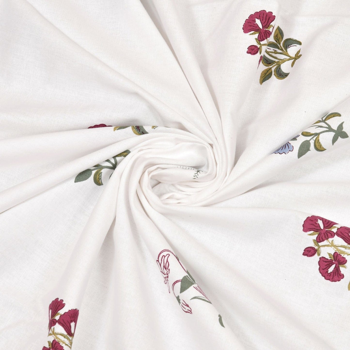 The Garden of Joy 100% Cotton Double Size Bedsheet, 186 TC