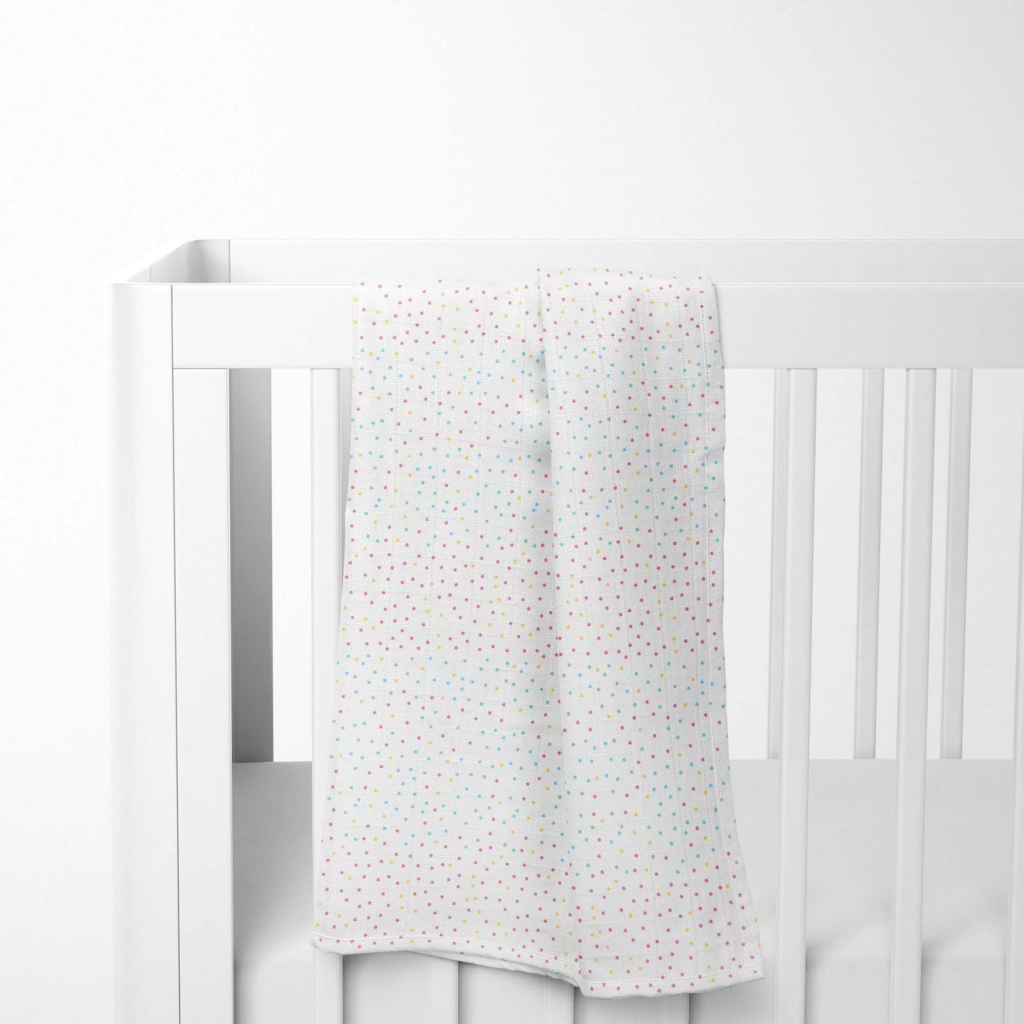 Rainbow Collection 100% Cotton Soft Muslin Swaddles Wrap for Newborn Baby - Pack of 3, Multicolor