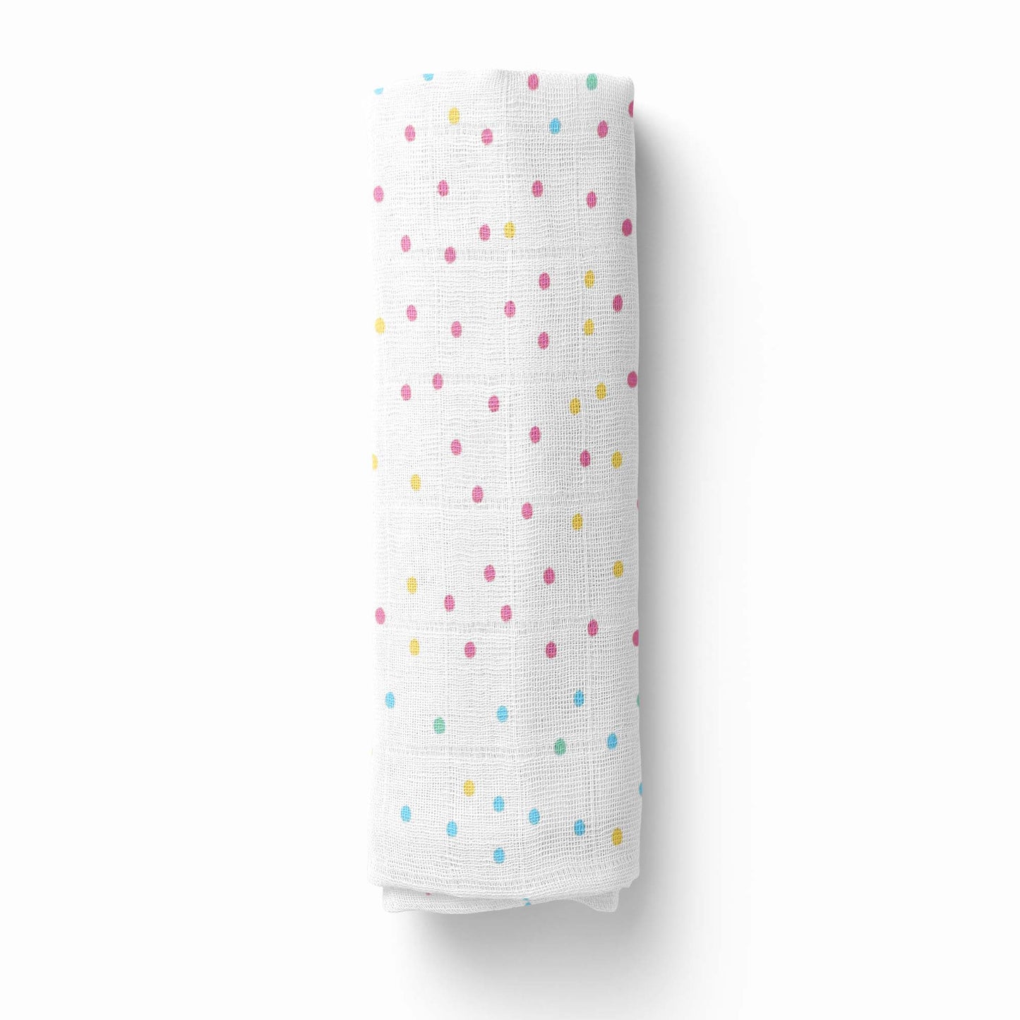 Rainbow Collection 100% Cotton Soft Muslin Swaddles Wrap for Newborn Baby - Pack of 3, Multicolor