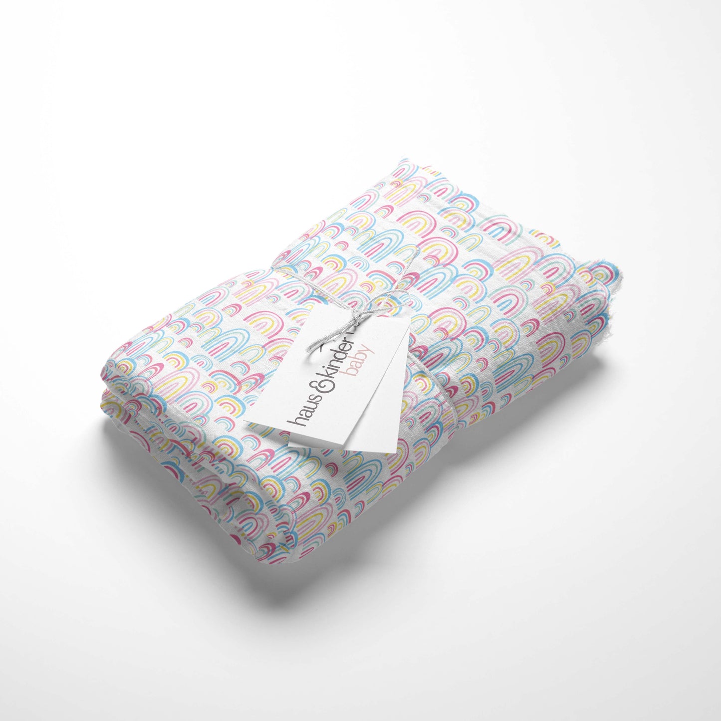 Rainbow Collection 100% Cotton Soft Muslin Swaddles Wrap for Newborn Baby - Pack of 3, Multicolor