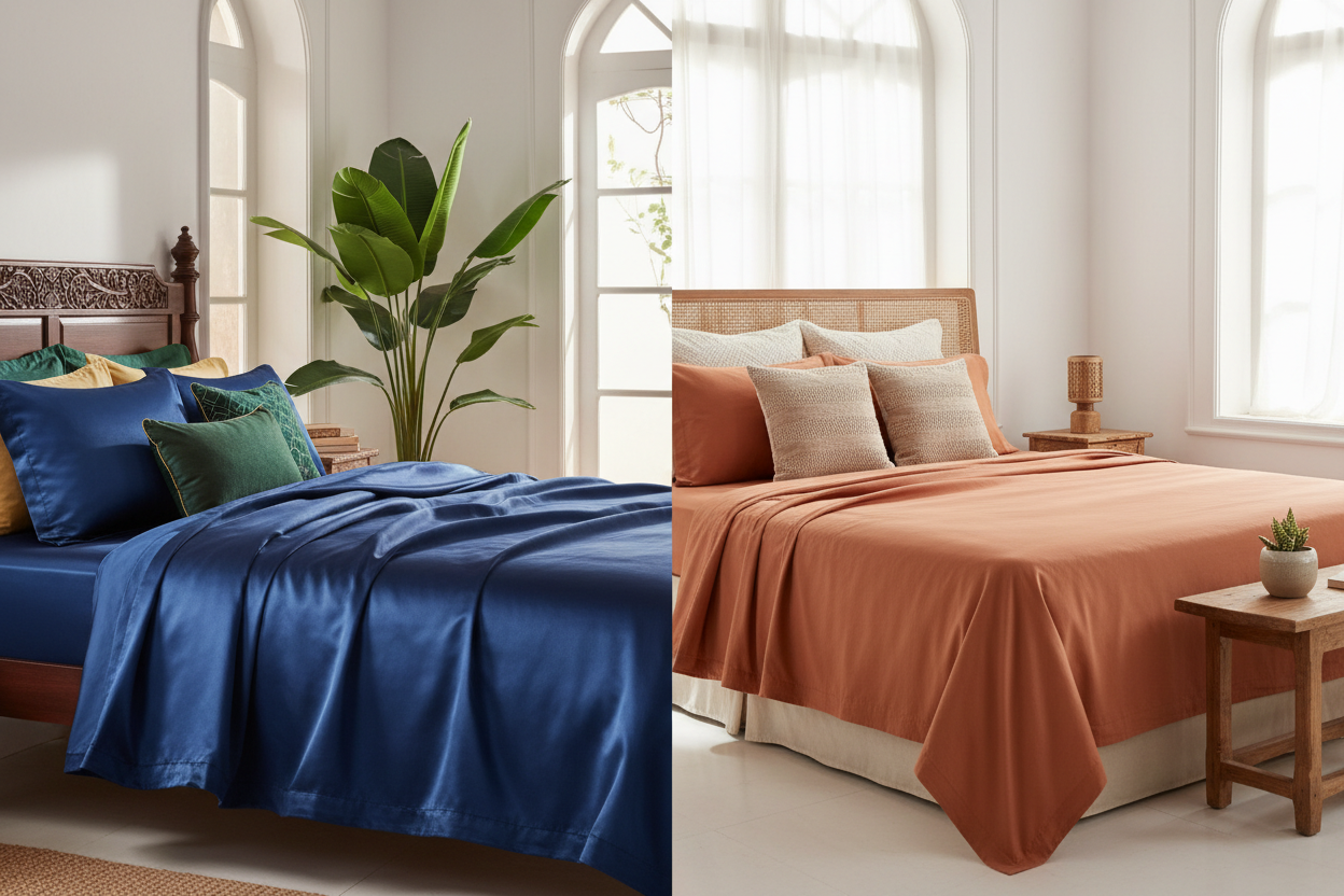 Satin vs Cotton Bedsheets: Which One Suits Indian Homes?