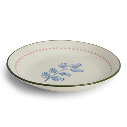 VM Ceramic Handpainted Side Plate, Multicolor