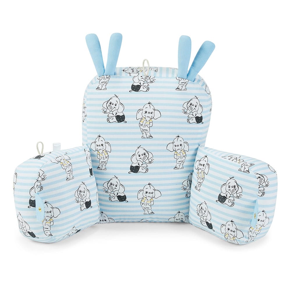 Cotton Pram Pillow cum Baby Seat , Elephantastic