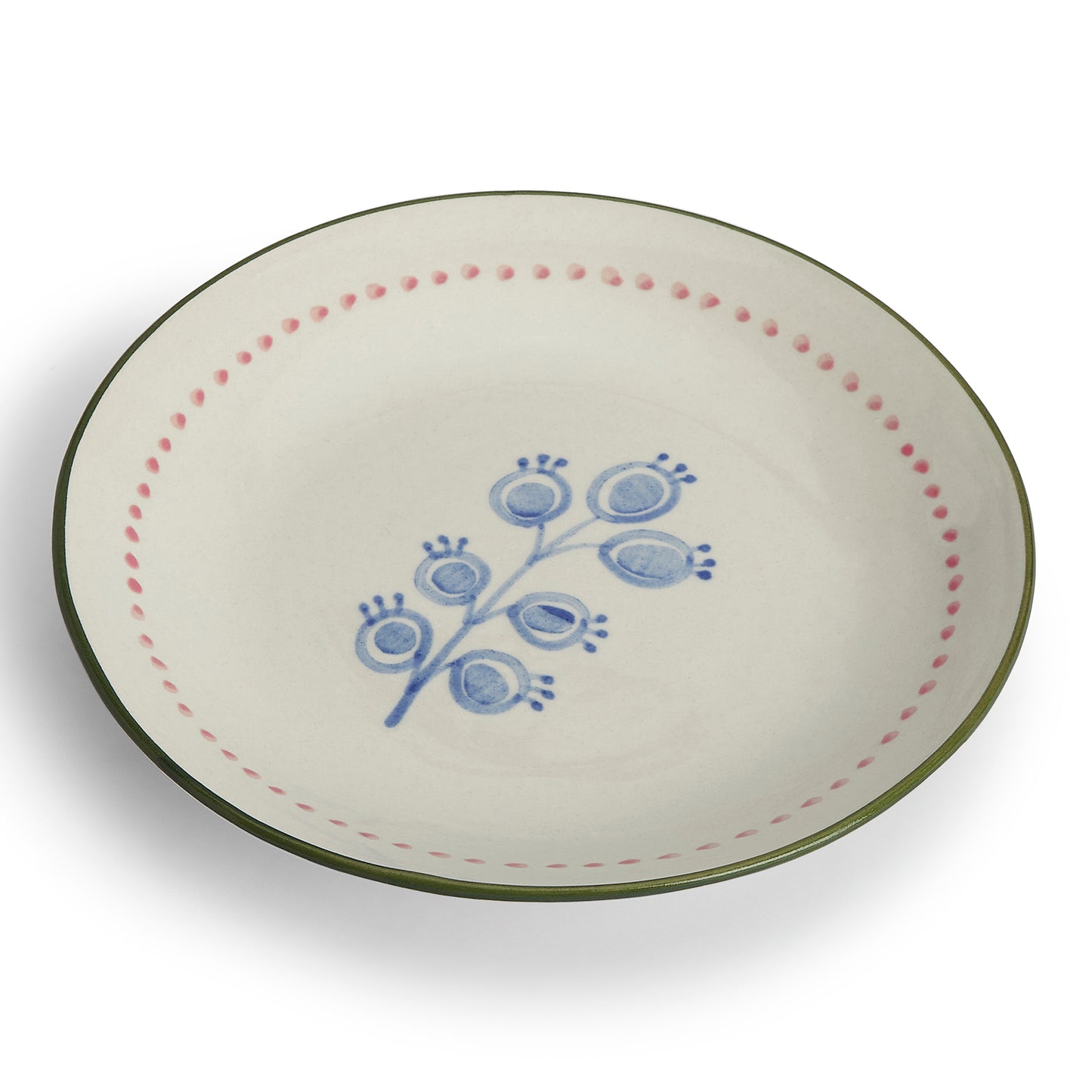 VM Ceramic Handpainted Side Plate, Multicolor