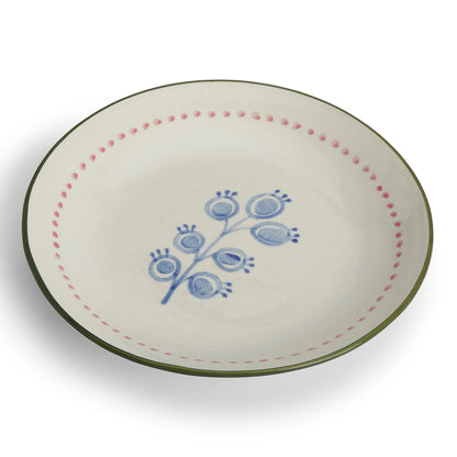 VM Ceramic Handpainted Side Plate, Multicolor
