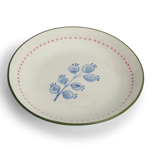 VM Ceramic Handpainted Side Plate, Multicolor