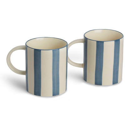 Daydream Blue Mug- White & Blue Set of 2