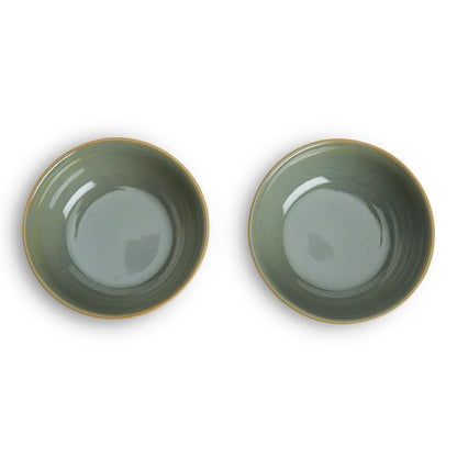 Thyme Mist Small Bowl- Green set of 2