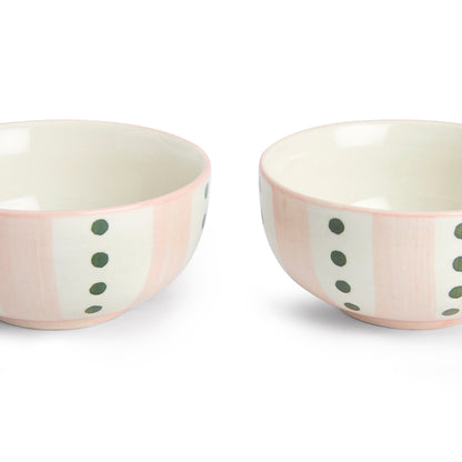 VM Ceramic Hand painted Small Bowl, Set of 2